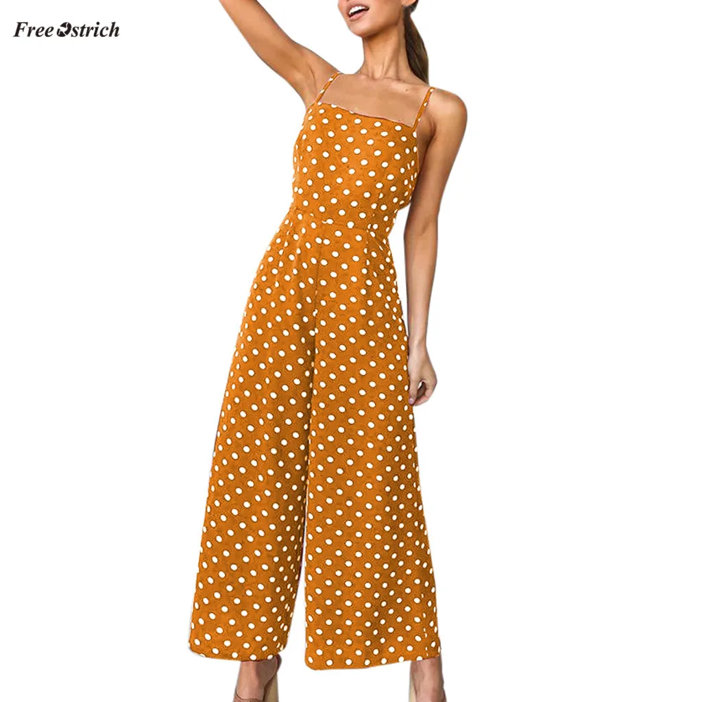 Free Ostrich Jumpsuit Womens Polka Dot Holiday Wide Leg Pants Long Jumpsuit Backless Strappy Playsuits Jumpsuit Summer Jumpsuits
Free Ostrich Jumpsuit Womens Polka Dot Holiday Wide Leg Pants Long Jumpsuit Backless Strappy Playsuits Jumpsuit Summer Jumpsuits