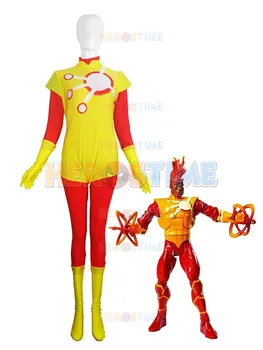 Halloween Costume Yellow And Red Firestorm costume Spandex fullbody Superhero zentai suit hot sell
Halloween Costume Yellow And Red Firestorm costume Spandex fullbody Superhero zentai suit hot sell