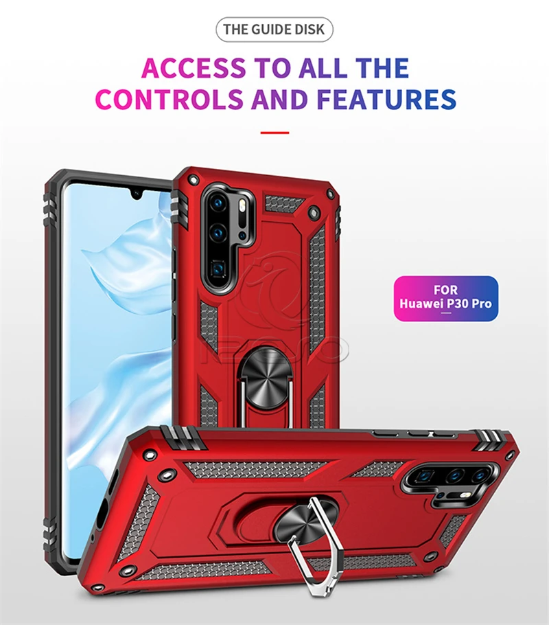 Armor Protective Phone Case For Huawei P30 Pro P30 Lite Heavy Duty Protector Case Ring Defend Cover
Armor Protective Phone Case For Huawei P30 Pro P30 Lite Heavy Duty Protector Case Ring Defend Cover