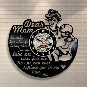 Happy Mother's Day Mom And Son Vintage Vinyl Record Wall Clock Handmade Home Decor LED Wall Clock Best Gift For Our Mom
Happy Mother's Day Mom And Son Vintage Vinyl Record Wall Clock Handmade Home Decor LED Wall Clock Best Gift For Our Mom