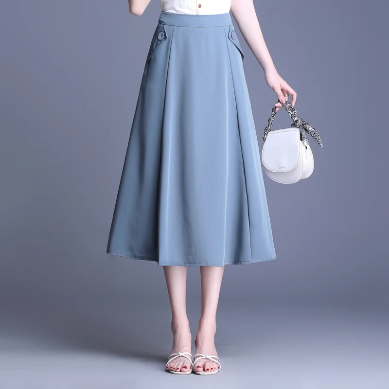 Women High Waist Solid All-Match New Ruffles Saia Femininas Summer Skirt Mid-Calf Jupe Fashion Elegant High Street Female 2019
Women High Waist Solid All-Match New Ruffles Saia Femininas Summer Skirt Mid-Calf Jupe Fashion Elegant High Street Female 2019