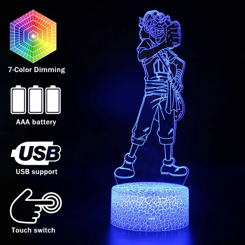 One Piece 7 Colors Changing Table Action Figures Lamp 3D USB Led Illusion Desk Light Usopp model toys Christmas Gift ONE PIECE
One Piece 7 Colors Changing Table Action Figures Lamp 3D USB Led Illusion Desk Light Usopp model toys Christmas Gift ONE PIECE