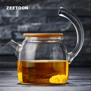 600ml/1000L Creative Handle Teapot Transparent Heat Resistant Glass Boiling Water Pot / Drinkware Gardening Afternoon Tea Kettle 
600ml/1000L Creative Handle Teapot Transparent Heat Resistant Glass Boiling Water Pot / Drinkware Gardening Afternoon Tea Kettle