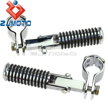 Chrome Motorcycle Male Mount Footrests Highway 1-1/8" Engine Guard Bars Foot Pegs Clamp On Footpegs Pegs For Harley
Chrome Motorcycle Male Mount Footrests Highway 1-1/8" Engine Guard Bars Foot Pegs Clamp On Footpegs Pegs For Harley