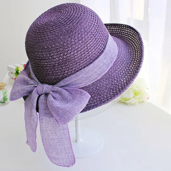 Women Korean Style Bow Summer Head Wear Beach Straw Hat Folding Sun Protection Seaside Gift Wide Brim Elegant Flat
Women Korean Style Bow Summer Head Wear Beach Straw Hat Folding Sun Protection Seaside Gift Wide Brim Elegant Flat