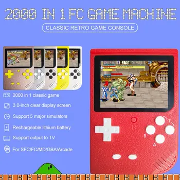 2000 Games In 1 Retro Mini Portable Game Console 3.0 Inch Color LCD Screen Kids Game Player Game Handheld Built-in 128G TF Card
2000 Games In 1 Retro Mini Portable Game Console 3.0 Inch Color LCD Screen Kids Game Player Game Handheld Built-in 128G TF Card