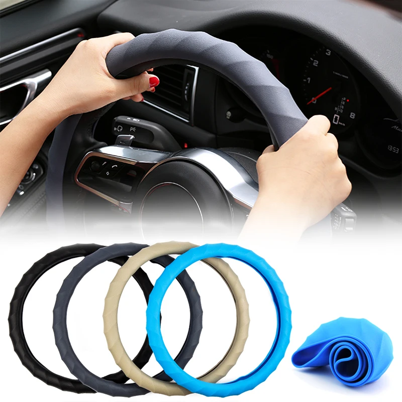 Car Multi Color Universal Skin Soft Silicon Steering Wheel Cover Auto Silicone Steering Wheel Glove Soft Cover Auto Accessories
Car Multi Color Universal Skin Soft Silicon Steering Wheel Cover Auto Silicone Steering Wheel Glove Soft Cover Auto Accessories