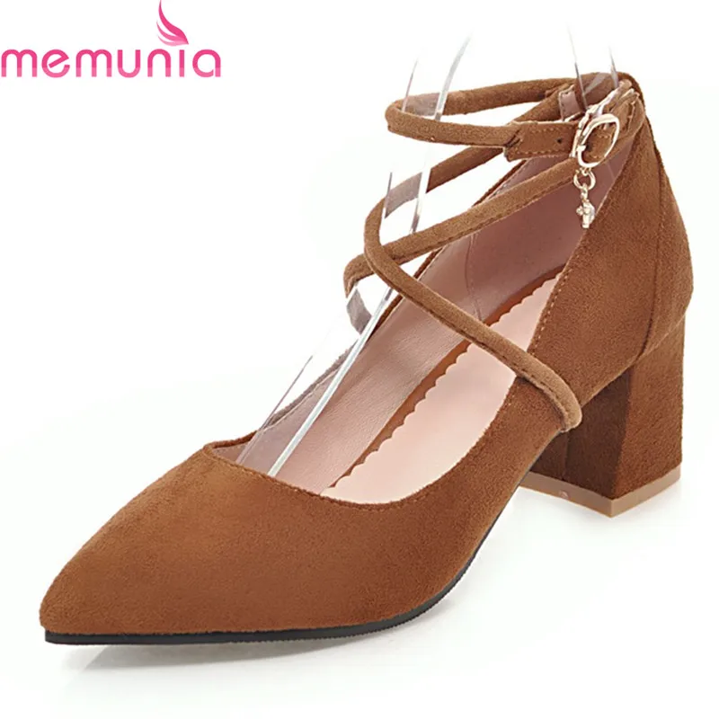 MEMUNIA large size 34-45 2018 fashion women pumps thick high heels pointed toe solid sweet spring autumn party shoes
MEMUNIA large size 34-45 2018 fashion women pumps thick high heels pointed toe solid sweet spring autumn party shoes