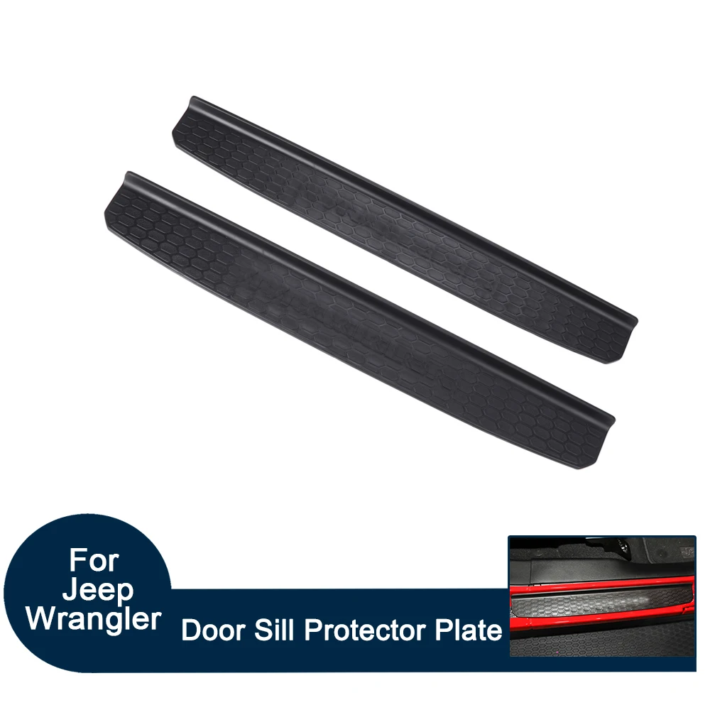 2 Doors Entry Sill Protective Scuff Plate Guards Fit For Jeep Wrangler JL 2018+ Black ABS Welcome Pedal Trim Car Accessories
2 Doors Entry Sill Protective Scuff Plate Guards Fit For Jeep Wrangler JL 2018+ Black ABS Welcome Pedal Trim Car Accessories