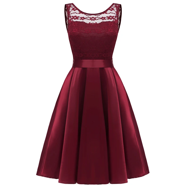New Women Floral Lace Dress Satin Sleeveless V Backless Tied A-Line Swing Vestido Elegant Evening Party Dress Women
New Women Floral Lace Dress Satin Sleeveless V Backless Tied A-Line Swing Vestido Elegant Evening Party Dress Women