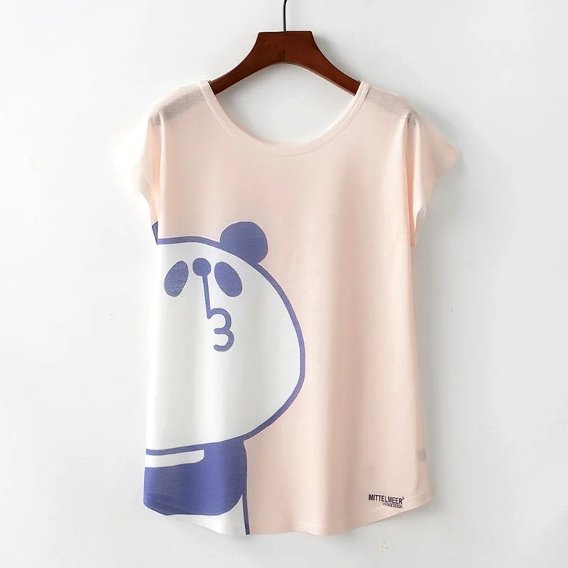 Женская футболка с принтом панды Размеры M L XL|women t shirt|summer women shirtsshort sleeve top |