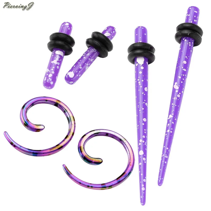 PiercingJ 2018 Brand New Ear Gauges Kit 8g/3mm Acrylic Tapers + Tunnels + Spiral Snail Plugs Stretching Set 6pcs Have 5 Colors
PiercingJ 2018 Brand New Ear Gauges Kit 8g/3mm Acrylic Tapers + Tunnels + Spiral Snail Plugs Stretching Set 6pcs Have 5 Colors