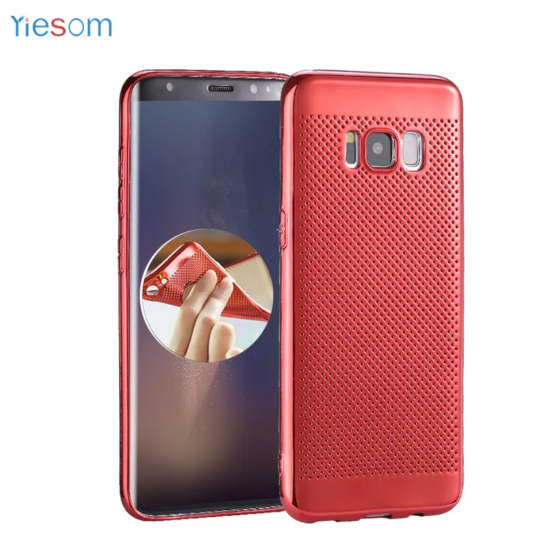 Yiesom для Samsung Galaxy S8 плюс В виде ракушки Роскошные Дышащие Мягкие TPU силиконовый