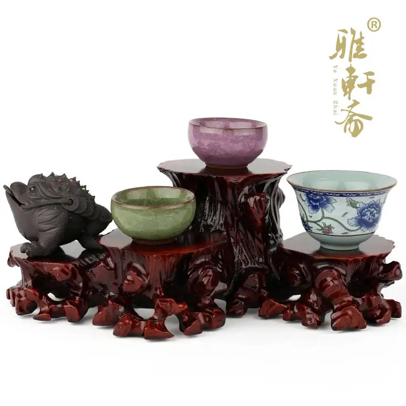 Rosewood carving stone carving handicraft teapot base solid wood wooden Stone Vase flowerpot four seat
Rosewood carving stone carving handicraft teapot base solid wood wooden Stone Vase flowerpot four seat