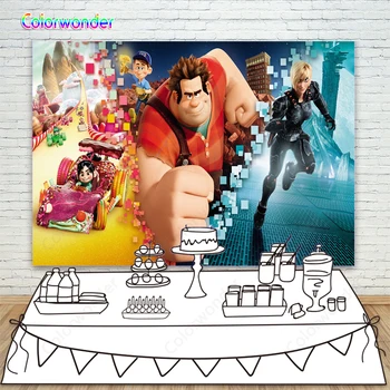 Game World Backdrops for Birthday Destroyer Ralph with Little Girl Schweetz and Sergeant Calhoun Kids Background for Photograph
Game World Backdrops for Birthday Destroyer Ralph with Little Girl Schweetz and Sergeant Calhoun Kids Background for Photograph