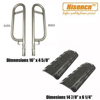 Hisencn 14.9 inch Barbecue KIT Parts Replacement Porcelain Heat Plates&SS Burner for Gas Grill Model Dyna-Glo DGP350NP,101-03005
Hisencn 14.9 inch Barbecue KIT Parts Replacement Porcelain Heat Plates&SS Burner for Gas Grill Model Dyna-Glo DGP350NP,101-03005