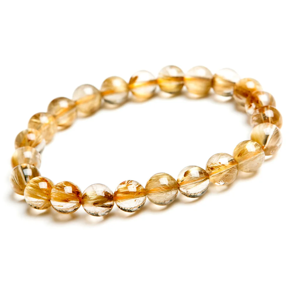 Natural Brazil Titanium Gold Rutilated Quartz Crystal Woman Man 8mm Wealthy Stone Round Beads Bracelet Jewelry Bangle AAAAA
Natural Brazil Titanium Gold Rutilated Quartz Crystal Woman Man 8mm Wealthy Stone Round Beads Bracelet Jewelry Bangle AAAAA