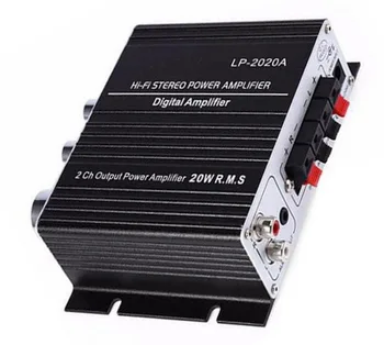 

2 Ch Power Amplifier LP-2020A HiFi Digital Mini Audio Stereo Amplifiers 20Wx2 For Car Motorcycle Boat