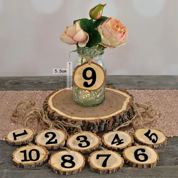 LanLan Wooden Number 1-10 Hanging Table Cards Reception Seat Card Hanging Pendant for Wedding Party Decoration 10Pcs/Set-25
LanLan Wooden Number 1-10 Hanging Table Cards Reception Seat Card Hanging Pendant for Wedding Party Decoration 10Pcs/Set-25