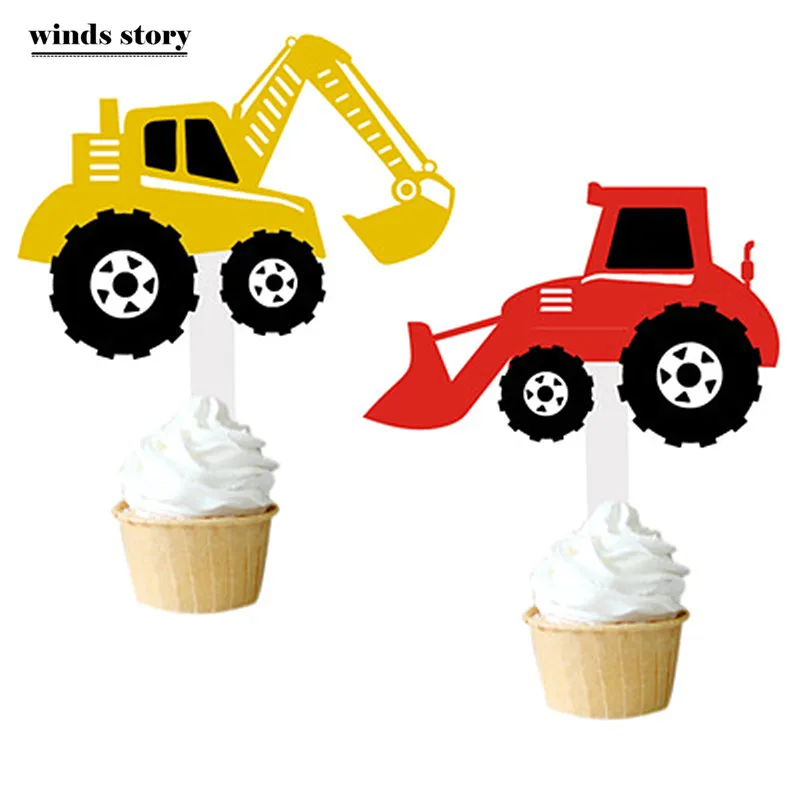 24pcs Cartoom Car Cake Topper Boy Kids Birthday Decorations Excavator Happy Birthday Cupcake Toppers Baby Shower Party Supplies
24pcs Cartoom Car Cake Topper Boy Kids Birthday Decorations Excavator Happy Birthday Cupcake Toppers Baby Shower Party Supplies