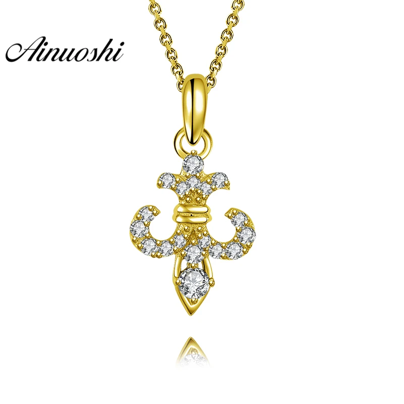 AINUOSHI 10K Solid Yellow Gold Pendant Delicate Arrow Pendant SONA Diamond Women Men Jewelry Shining Arm Design Separate Pendant
AINUOSHI 10K Solid Yellow Gold Pendant Delicate Arrow Pendant SONA Diamond Women Men Jewelry Shining Arm Design Separate Pendant