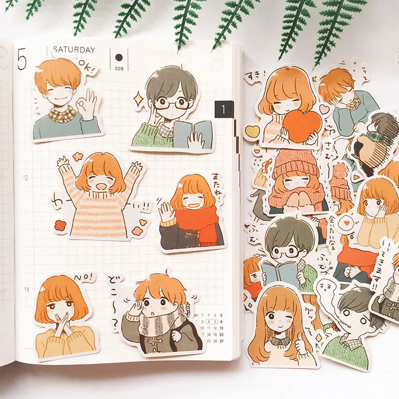 24pcs/pack Lovely couple everyday Decorative Sticker DIY Planner Diary Scrapbooking Album Stickers gift
24pcs/pack Lovely couple everyday Decorative Sticker DIY Planner Diary Scrapbooking Album Stickers gift