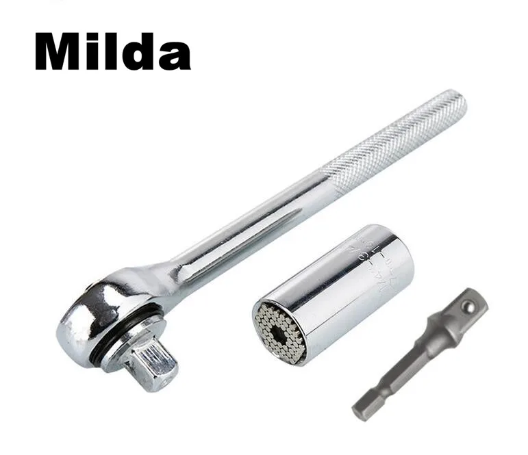 Milda 7-19mm Multi-Function Hand Tool Set Repair Kit Screwdriver Wrench power tool accessories Universal magic Socket wrench
Milda 7-19mm Multi-Function Hand Tool Set Repair Kit Screwdriver Wrench power tool accessories Universal magic Socket wrench