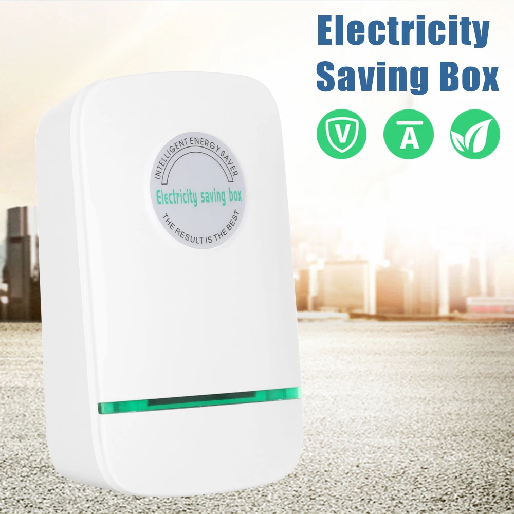 

New Coming Home Device Electricity Power Saver Energy Saving Box Tool UK AU US EU Plug 90-250V Intelligent Home Device Durable