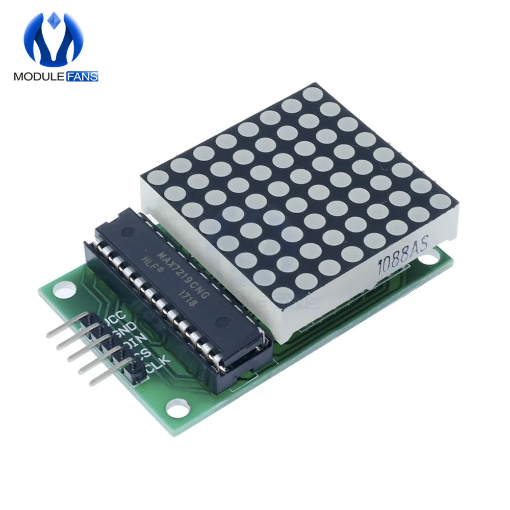 Модуль управления светодиодным дисплеем 8x8 8*8 MAX7219 для Arduino интерфейсный модуль 5 В