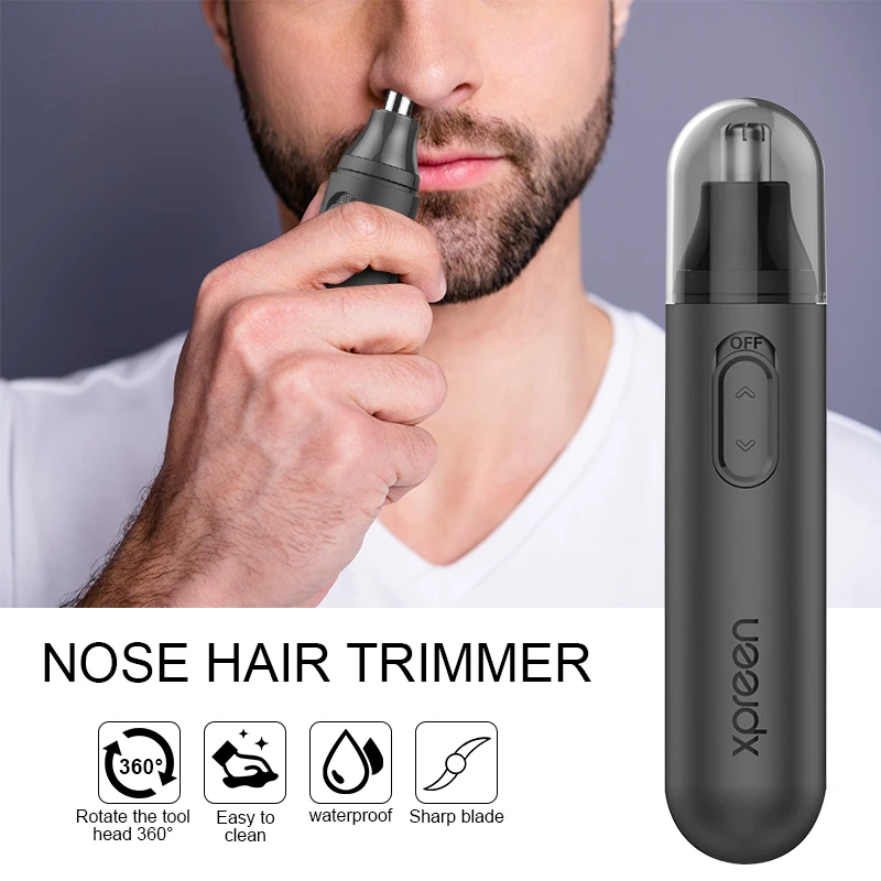 Nose Hair Trimmer High-speed Rotating Waterproof Stainless-Steel Ear Hair Trimmer for Men and Women
Nose Hair Trimmer High-speed Rotating Waterproof Stainless-Steel Ear Hair Trimmer for Men and Women