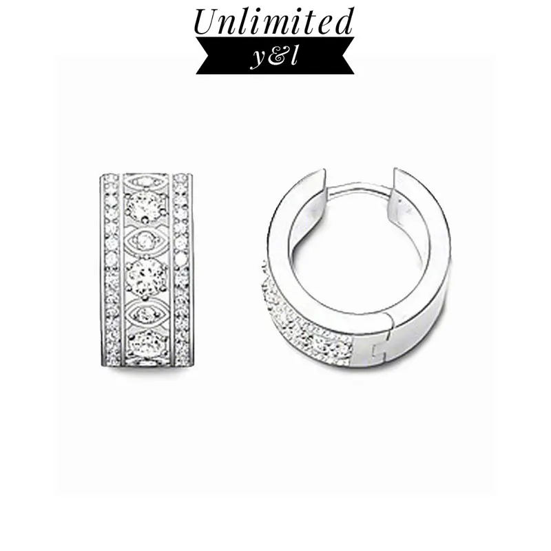 Creole Hoop Earrings Thomas Style Round Earrings White Zirconia Silver Fashion Good Jewelry Gifts for Women 2018 Brand New
Creole Hoop Earrings Thomas Style Round Earrings White Zirconia Silver Fashion Good Jewelry Gifts for Women 2018 Brand New