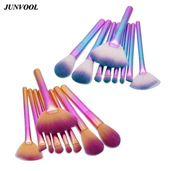 9Pcs Fan Foundation Makeup Brushes Rainbow Eyeshadow Powder Eyebrow Eyeliner Make Up Brush Set Professional Cosmetic Tools Kit
9Pcs Fan Foundation Makeup Brushes Rainbow Eyeshadow Powder Eyebrow Eyeliner Make Up Brush Set Professional Cosmetic Tools Kit