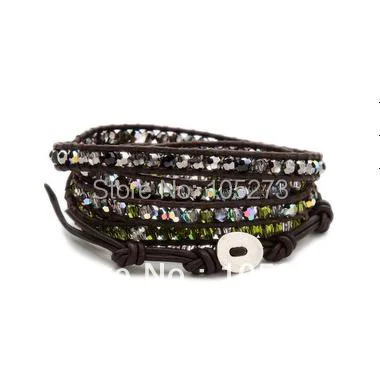 New Arriver Chirstmas Jewellery ! 4MM Mixes Crystal Beads Wrap Bracelet On Natural Leather 32-34inch Wholesale New Free Shipping
New Arriver Chirstmas Jewellery ! 4MM Mixes Crystal Beads Wrap Bracelet On Natural Leather 32-34inch Wholesale New Free Shipping