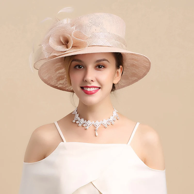 Fedoras Hat Woman Royal Ascot Elegant Fashion Cap Sun Shade Sunscreen Anti-ultraviolet Beach Ladies Melbourne Cup Caps H6603
Fedoras Hat Woman Royal Ascot Elegant Fashion Cap Sun Shade Sunscreen Anti-ultraviolet Beach Ladies Melbourne Cup Caps H6603