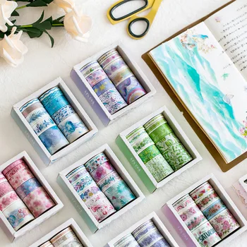 10pcs/lot Ocean Stars Wisteria Floral Cute Paper Masking Washi Tape Set Japanese Stationery Kawaii Scrapbooking Supplies Sticker
10pcs/lot Ocean Stars Wisteria Floral Cute Paper Masking Washi Tape Set Japanese Stationery Kawaii Scrapbooking Supplies Sticker
