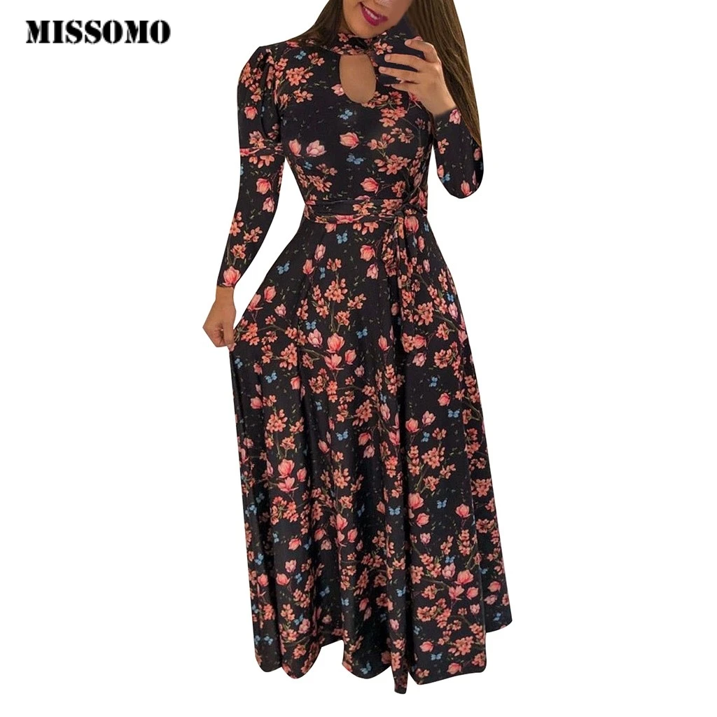 MISSOMO 5XL Women Vintage Long maxi dress vestidos long Sleeve Bandage Print Button Down Casual party Dress vestidos 626
MISSOMO 5XL Women Vintage Long maxi dress vestidos long Sleeve Bandage Print Button Down Casual party Dress vestidos 626
