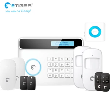 e-tiger big clear LCD screen easy setup ios android APPcontrol S4 anti-theft security alarm system
e-tiger big clear LCD screen easy setup ios android APPcontrol S4 anti-theft security alarm system
