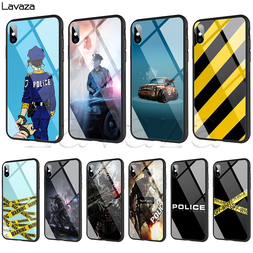Lavaza Police Symbol Tempered glass TPU Case for iPhone XS MAX XR X 8 7 6 6S Plus
Lavaza Police Symbol Tempered glass TPU Case for iPhone XS MAX XR X 8 7 6 6S Plus