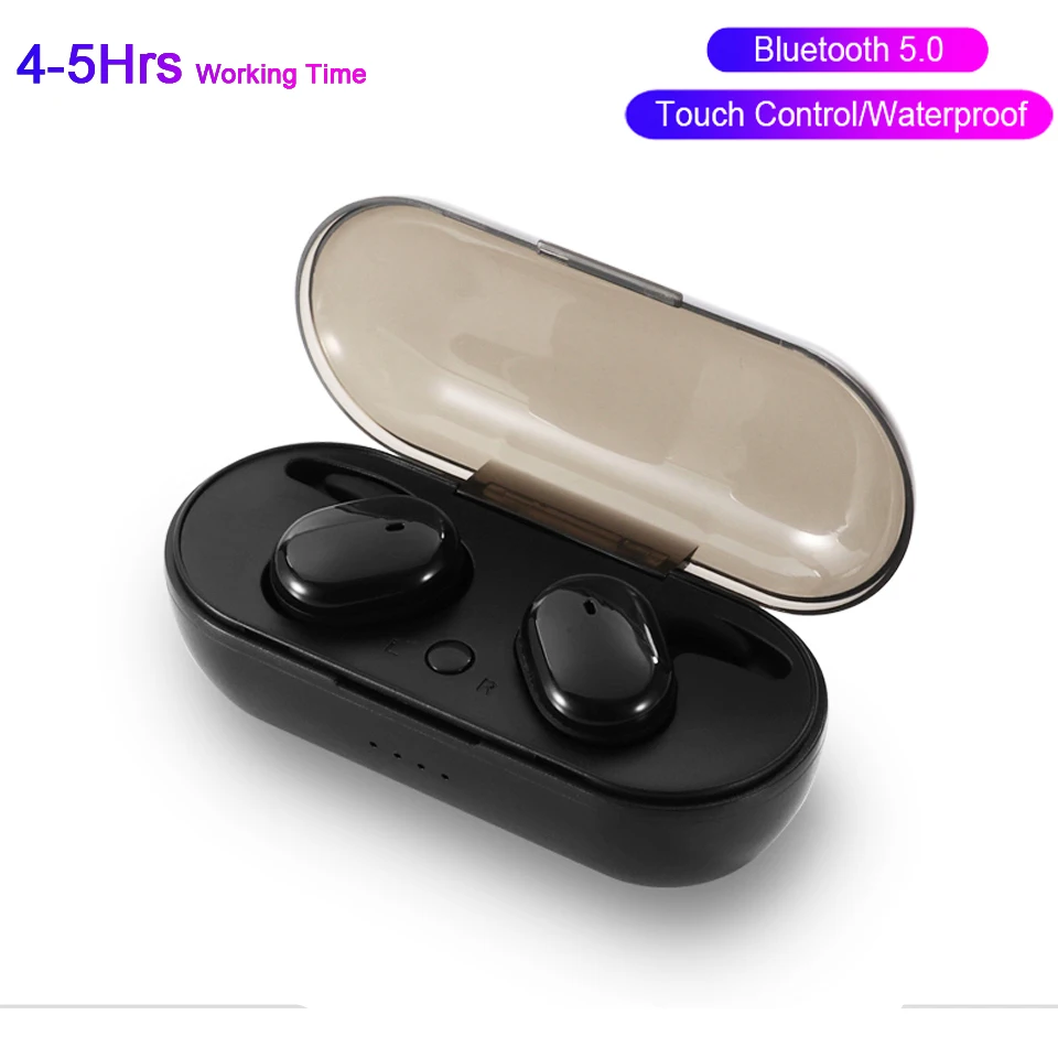 TWS4 Водонепроницаемый Bluetooth Беспроводные наушники с зарядным боксом спортивные
