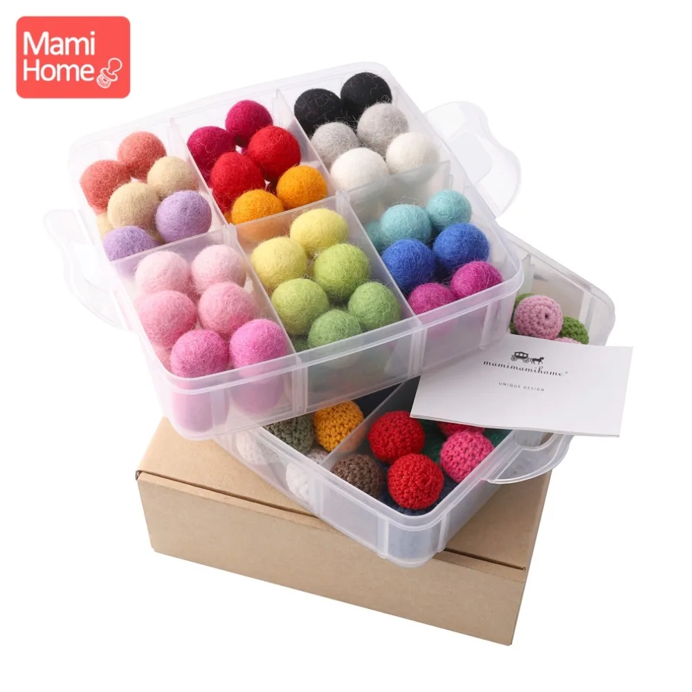 mamihome 1set Felt Wool Balls Colorful Crochet Beads Chew Toys Christmas Gift Decor Baby Room BPA Free Nurse Gifts Baby Teether
mamihome 1set Felt Wool Balls Colorful Crochet Beads Chew Toys Christmas Gift Decor Baby Room BPA Free Nurse Gifts Baby Teether