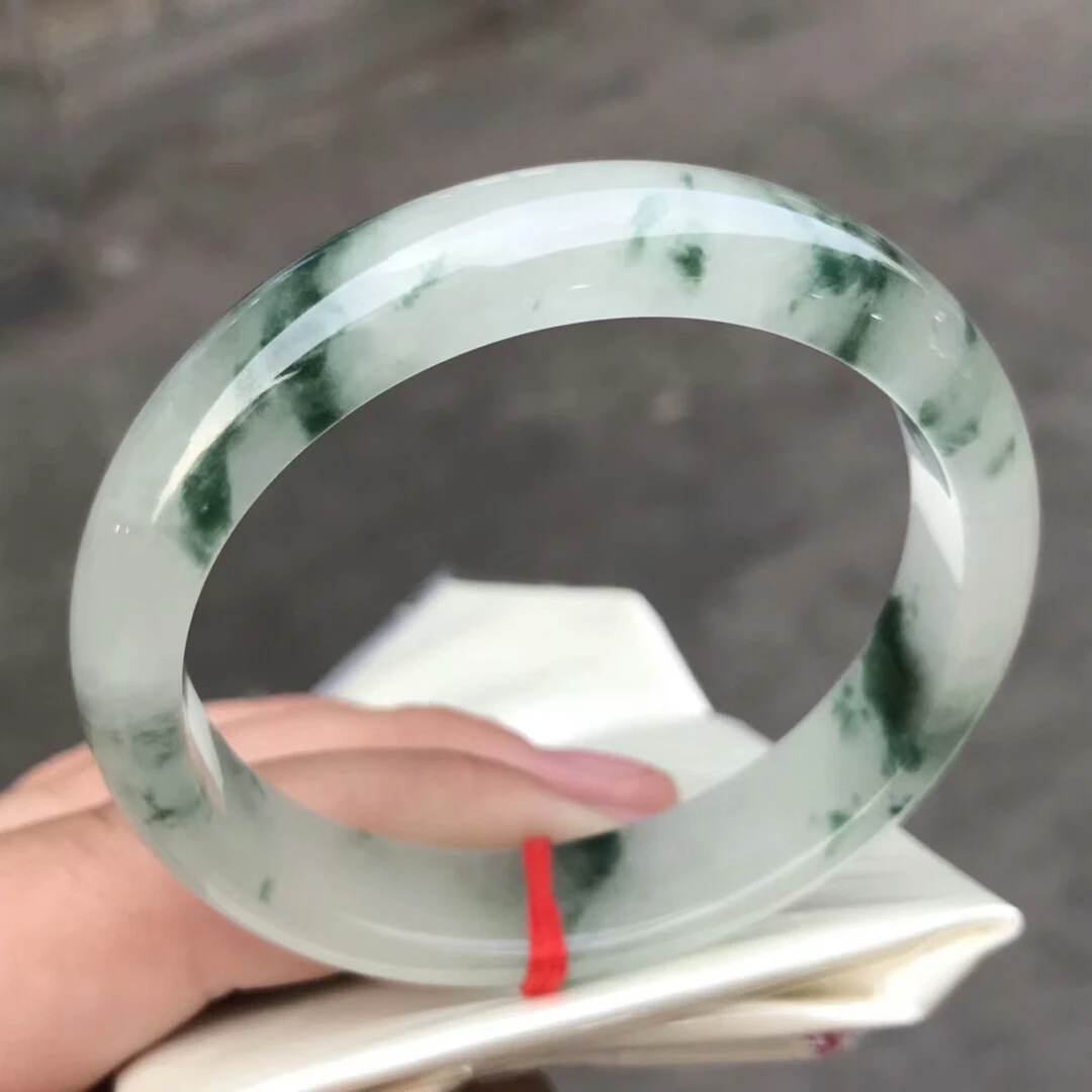 Only One !57.8MM Certified (Grade A)100% Natural Green Jadeite JADE Bracelet Women Bangle
Only One !57.8MM Certified (Grade A)100% Natural Green Jadeite JADE Bracelet Women Bangle