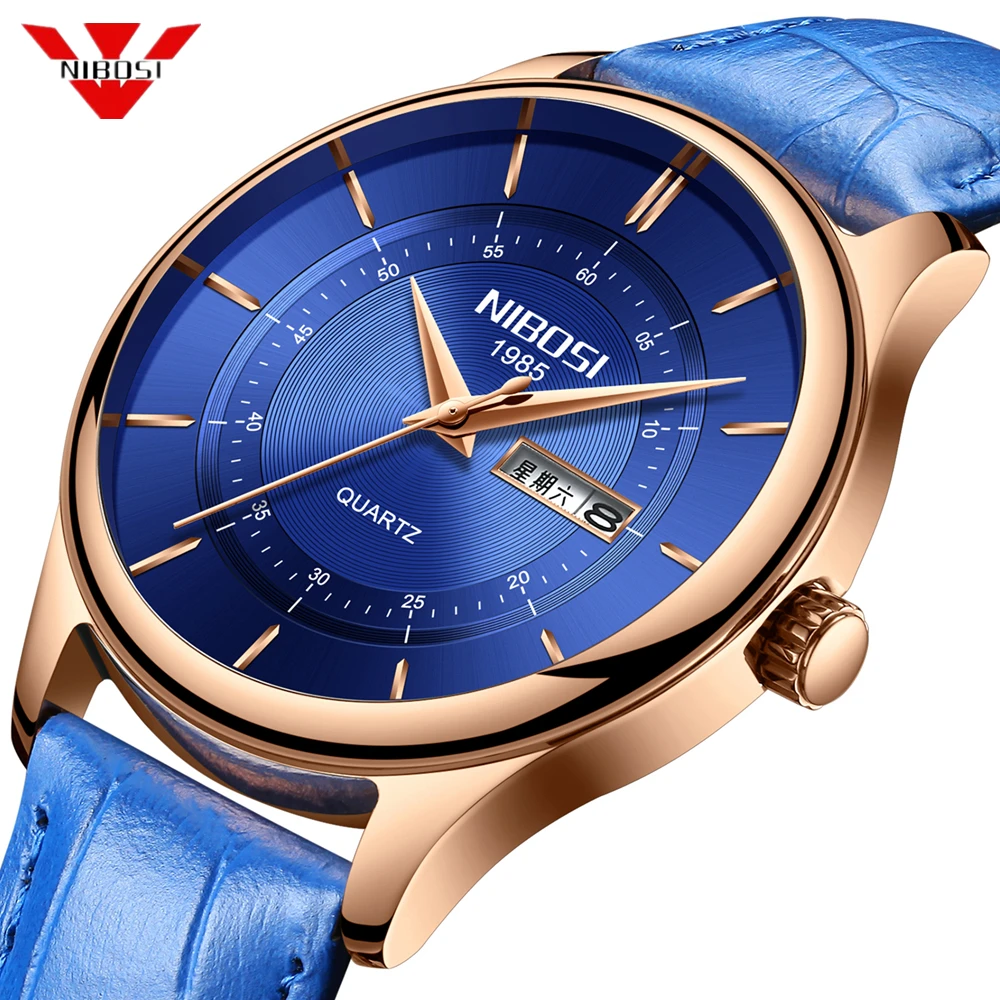 NIBOSI Watch Men Casual Leather Mens Watches Top Brand Luxury Waterproof Chronograph Week Sport Quartz Clock Relogio Masculino
NIBOSI Watch Men Casual Leather Mens Watches Top Brand Luxury Waterproof Chronograph Week Sport Quartz Clock Relogio Masculino