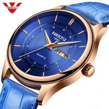 NIBOSI Relógio Mens Relógios Top Marca de Luxo de Couro Dos Homens Casuais À Prova D' Água Cronógrafo Semana Esporte Relógio de Quartzo Relogio masculino(China)