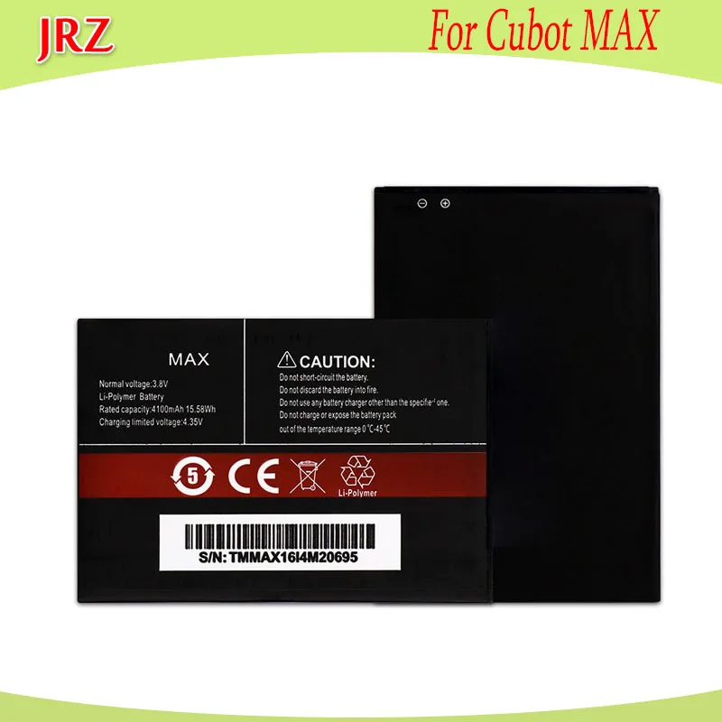 JRZ 4100 мАч аккумулятор для Cubot MAX мобильный телефон Высококачественная запасная