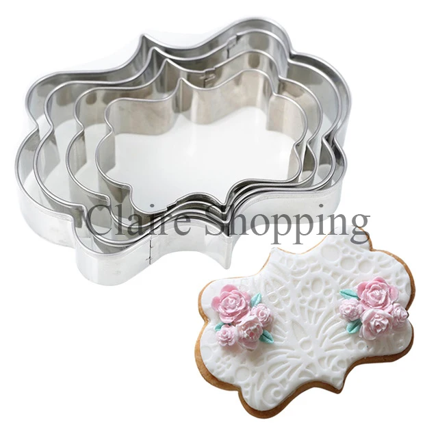 Yueyue Sugarcraft 4 pcs Stainless Steel frame fondant cookie cuttter cake mold fondant mold fondant cake decorating tools
Yueyue Sugarcraft 4 pcs Stainless Steel frame fondant cookie cuttter cake mold fondant mold fondant cake decorating tools