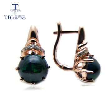 TBJ,New design clasp earring with natural black opal in 925 sterling silver rose gold color fine jewelry for girls with gift box
TBJ,New design clasp earring with natural black opal in 925 sterling silver rose gold color fine jewelry for girls with gift box