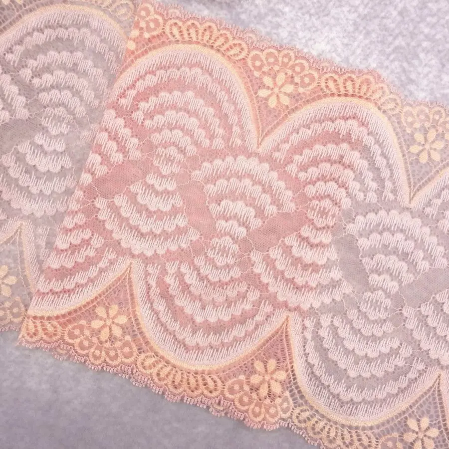 #78 Lace 20.5CM Wide 2 yards/lot Stretch Elastic Lace Fabric Edge Trim DIY Sewing Supplies Home Party Clothing Material
#78 Lace 20.5CM Wide 2 yards/lot Stretch Elastic Lace Fabric Edge Trim DIY Sewing Supplies Home Party Clothing Material