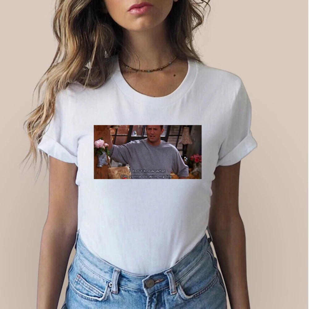 I Don't Know What Gonna Do with My Life Friends TV Shows Quotes Funny T-Shirt Women Cute 90s Fashion White Tee
I Don't Know What Gonna Do with My Life Friends TV Shows Quotes Funny T-Shirt Women Cute 90s Fashion White Tee