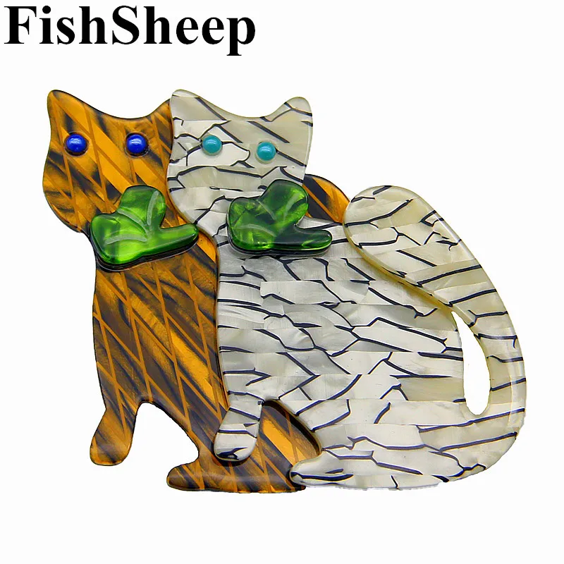 Fashion Double Cats Brooch For Wome Cute Animal Cat Acrylic Brooches And Pins Female Jewelry Handmade Badges Christmas Gift
Fashion Double Cats Brooch For Wome Cute Animal Cat Acrylic Brooches And Pins Female Jewelry Handmade Badges Christmas Gift