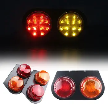 1Pair Bulls Eye Iron LED Tail Lamp Red Yellow Stop Turn Signal Lights for 12V Truck Trailer Lorry Van 18.5CM
1Pair Bulls Eye Iron LED Tail Lamp Red Yellow Stop Turn Signal Lights for 12V Truck Trailer Lorry Van 18.5CM